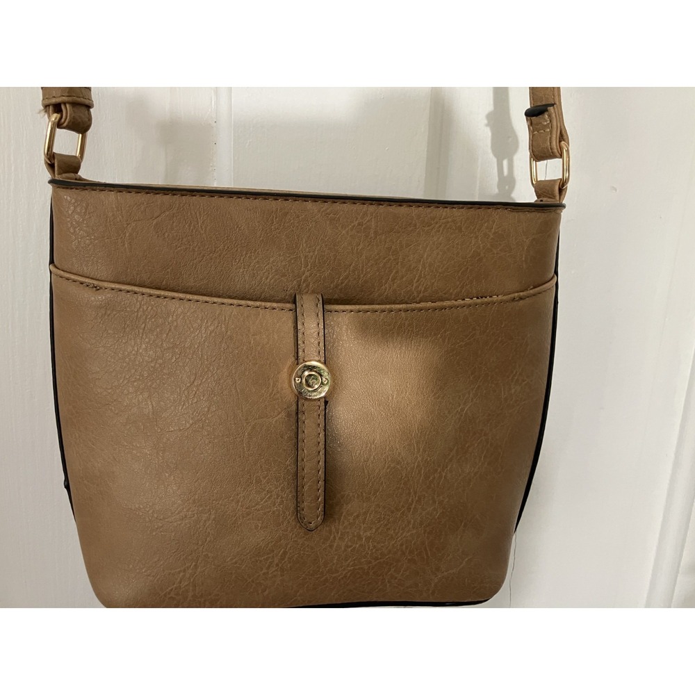 Crossbody Purse Shoulder Bag Animal Print Women's Small Brown Travel Gold Accent - Picture 4 of 9